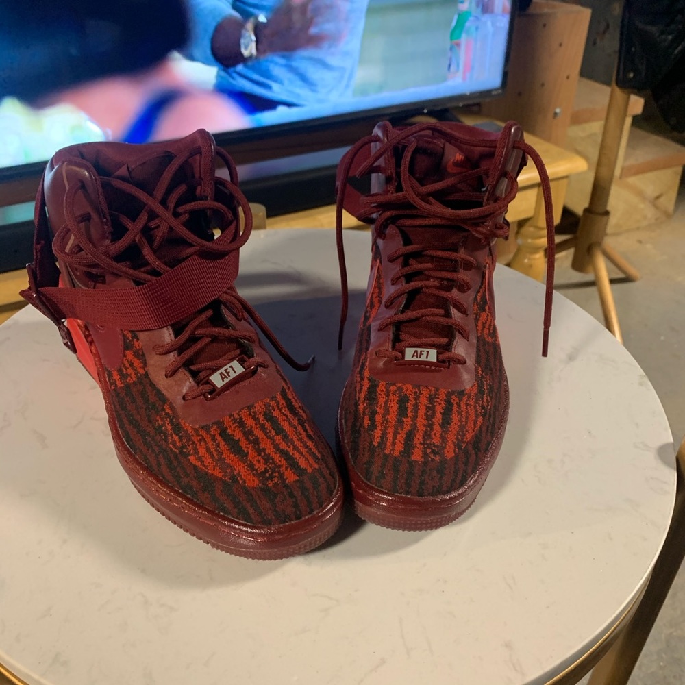 Tiger stripe Air Force 1 Wedge Sneakers